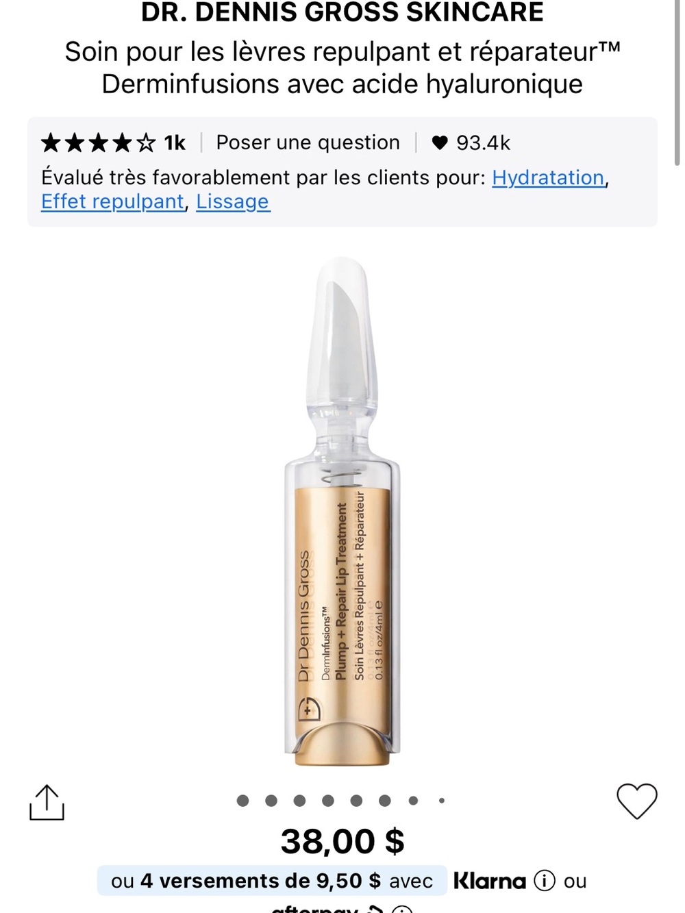 Dr Dennis plumping hydrating lip
